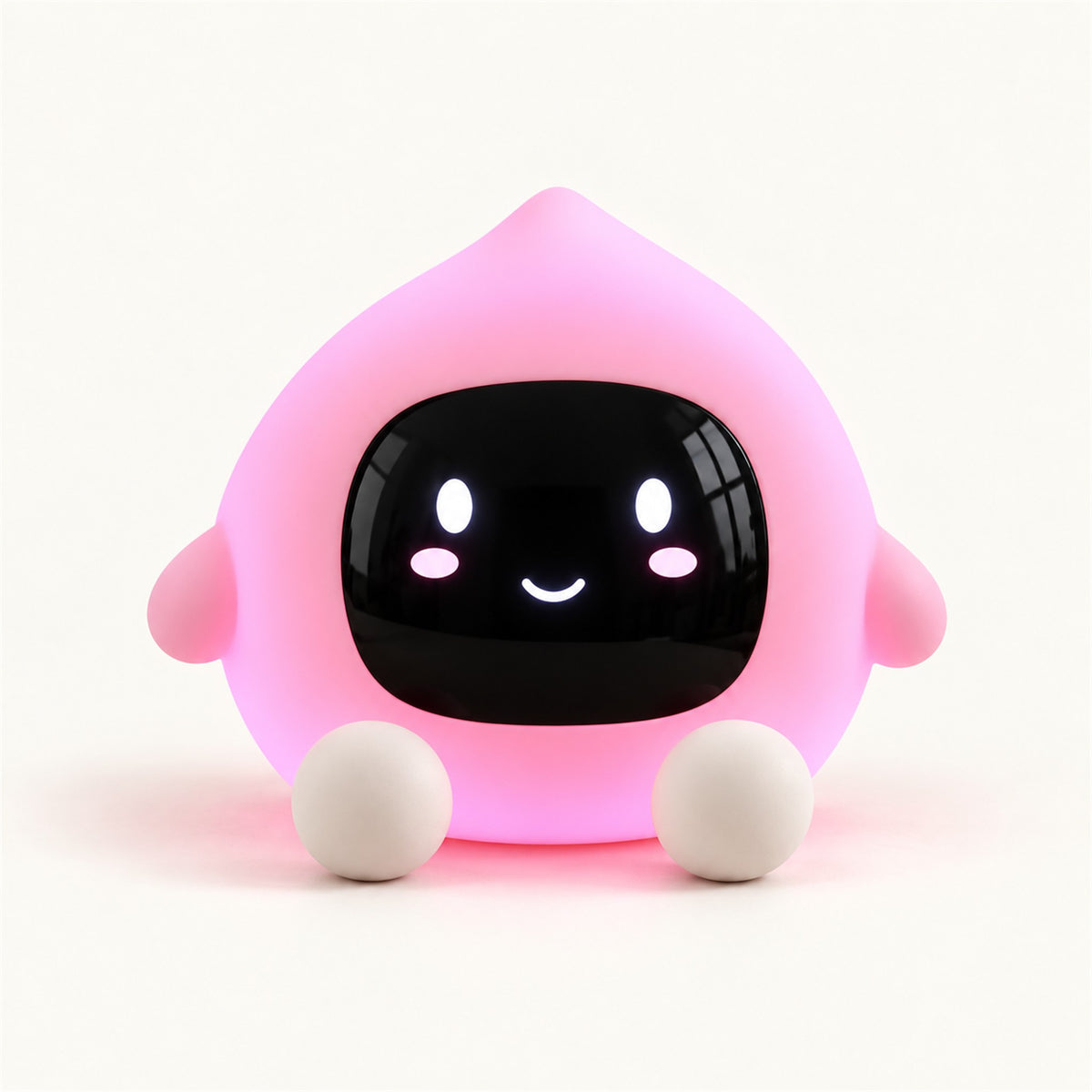 ObiJuicy – Fruit Night Lamp & Sleep Trainer Clock - Peach variant