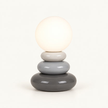 Stone Cairn – Ceramic Stacked Stone-Style Table Lamp