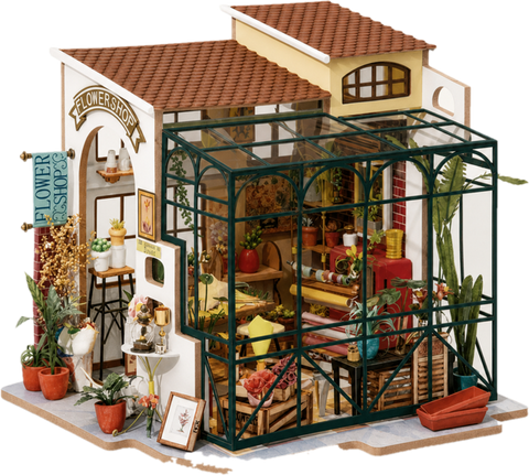 Flower Shop – DIY Miniature Flower Shop Kit with LED