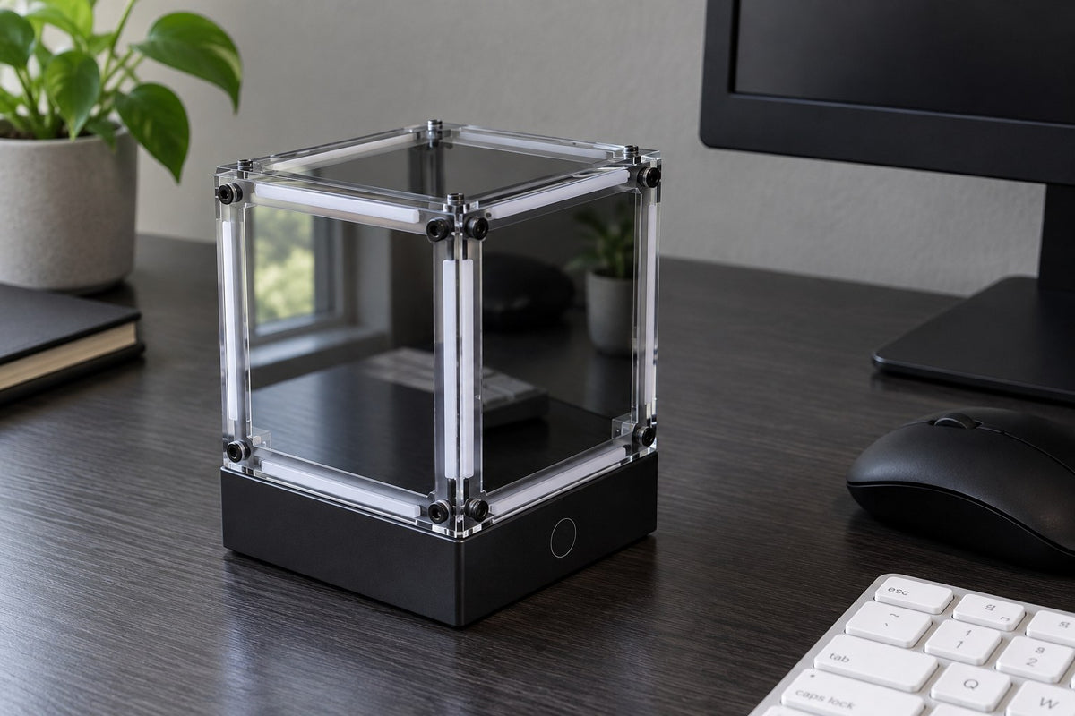 Hyper Cube – LED Display Cube Lamp with the light switched off