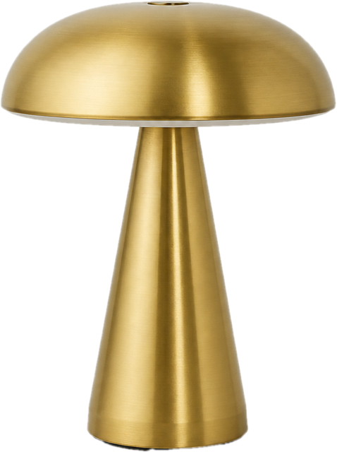 Golden Cap – Rechargeable Metal Mushroom Table Lamp