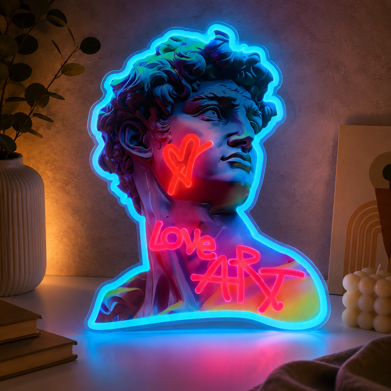 NeoMuse™ David Neon Wall Art