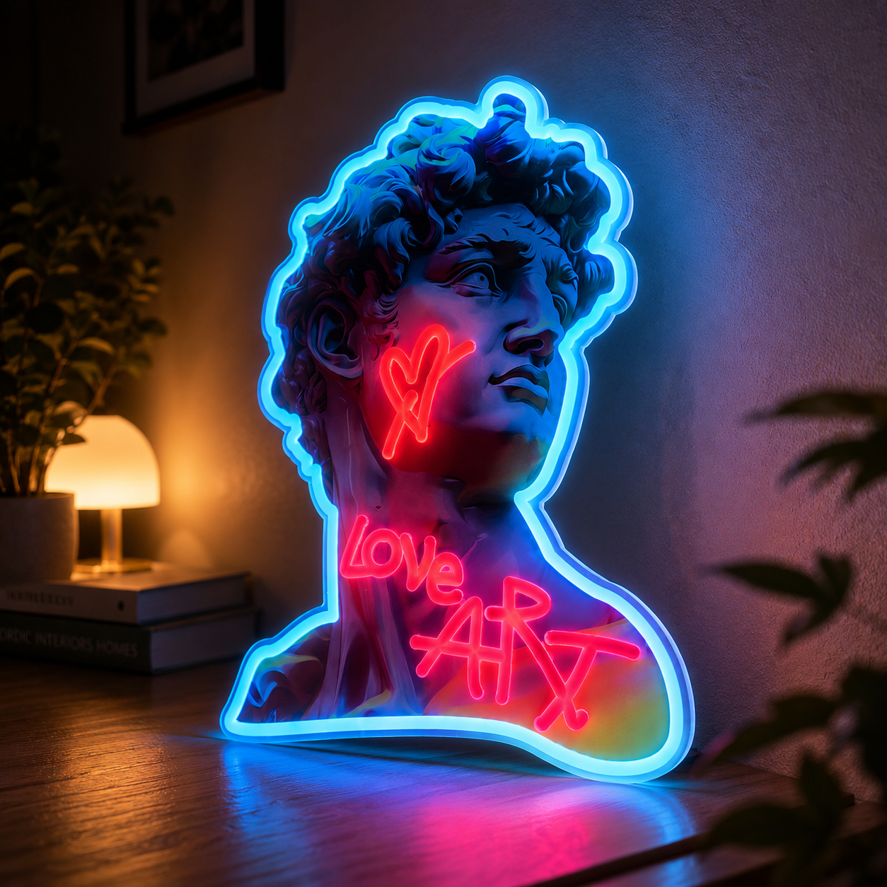 NeoMuse™ David Neon Wall Art