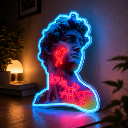 NeoMuse™ David Neon Wall Art
