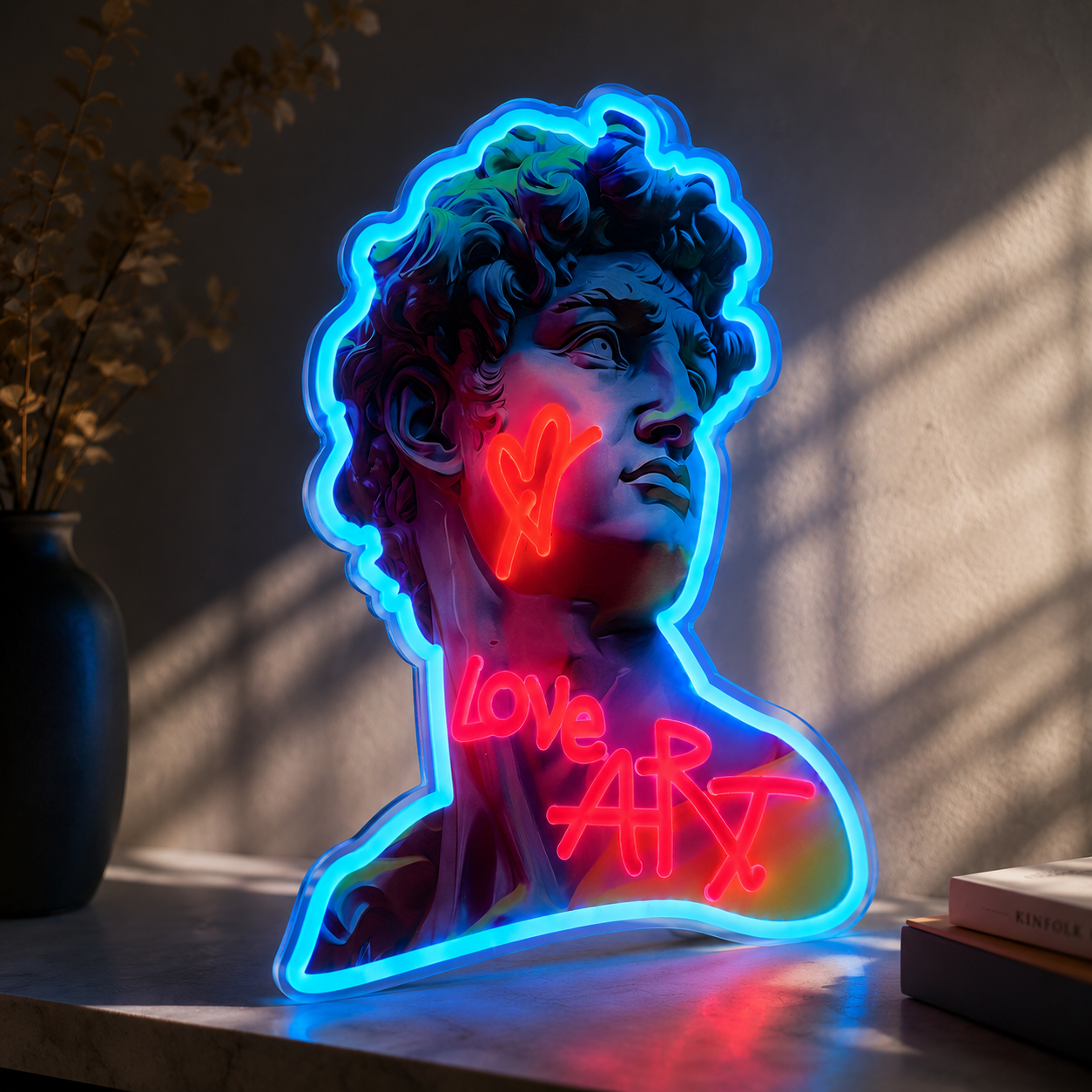 NeoMuse™ David Neon Wall Art