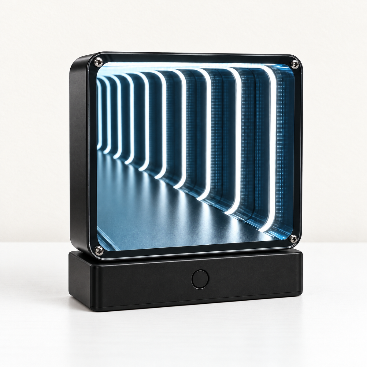 Infinity Tunnel – 4D Quantum Infinity Tunnel Lamp - studio view