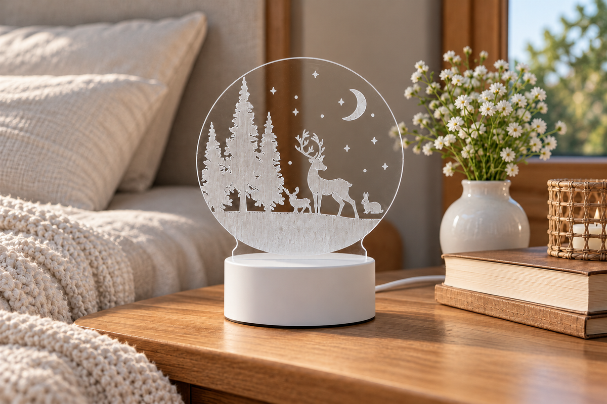 Little Glimmer – Acrylic 3D Illusion Night Light — same hero product in daylight, light off