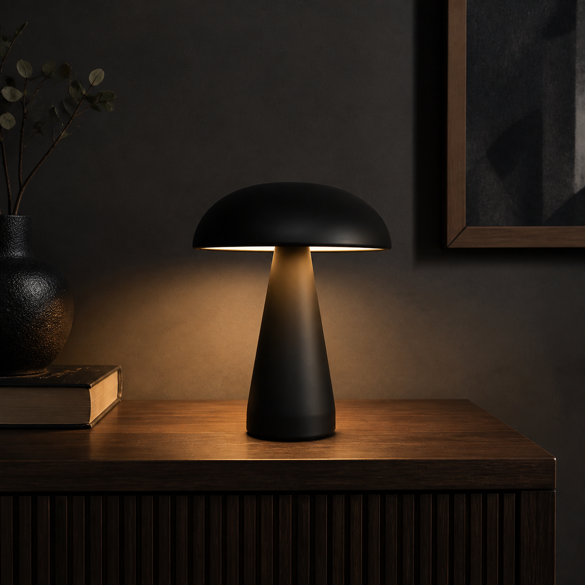 
Golden Cap — Midnight Black shown in a room setting