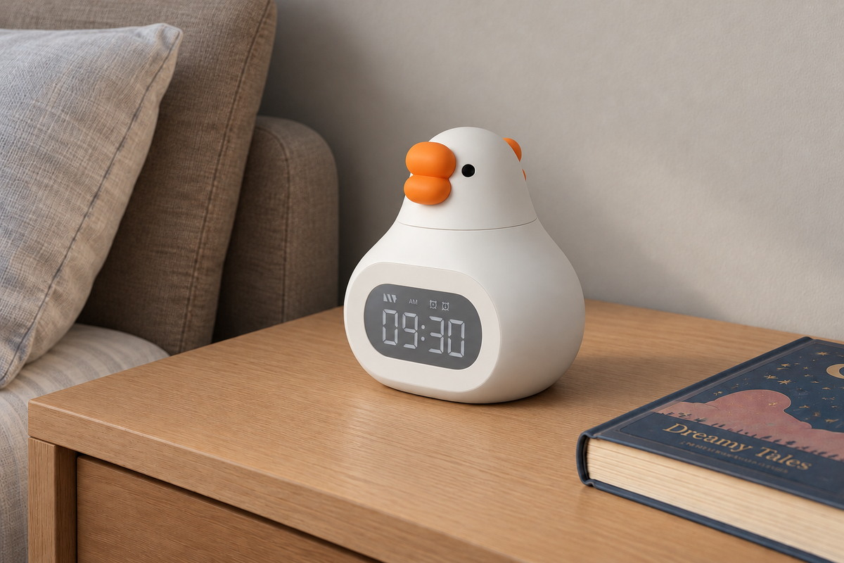 ObiHonk – Cartoon Goose Alarm Clock — same hero product in daylight, light off