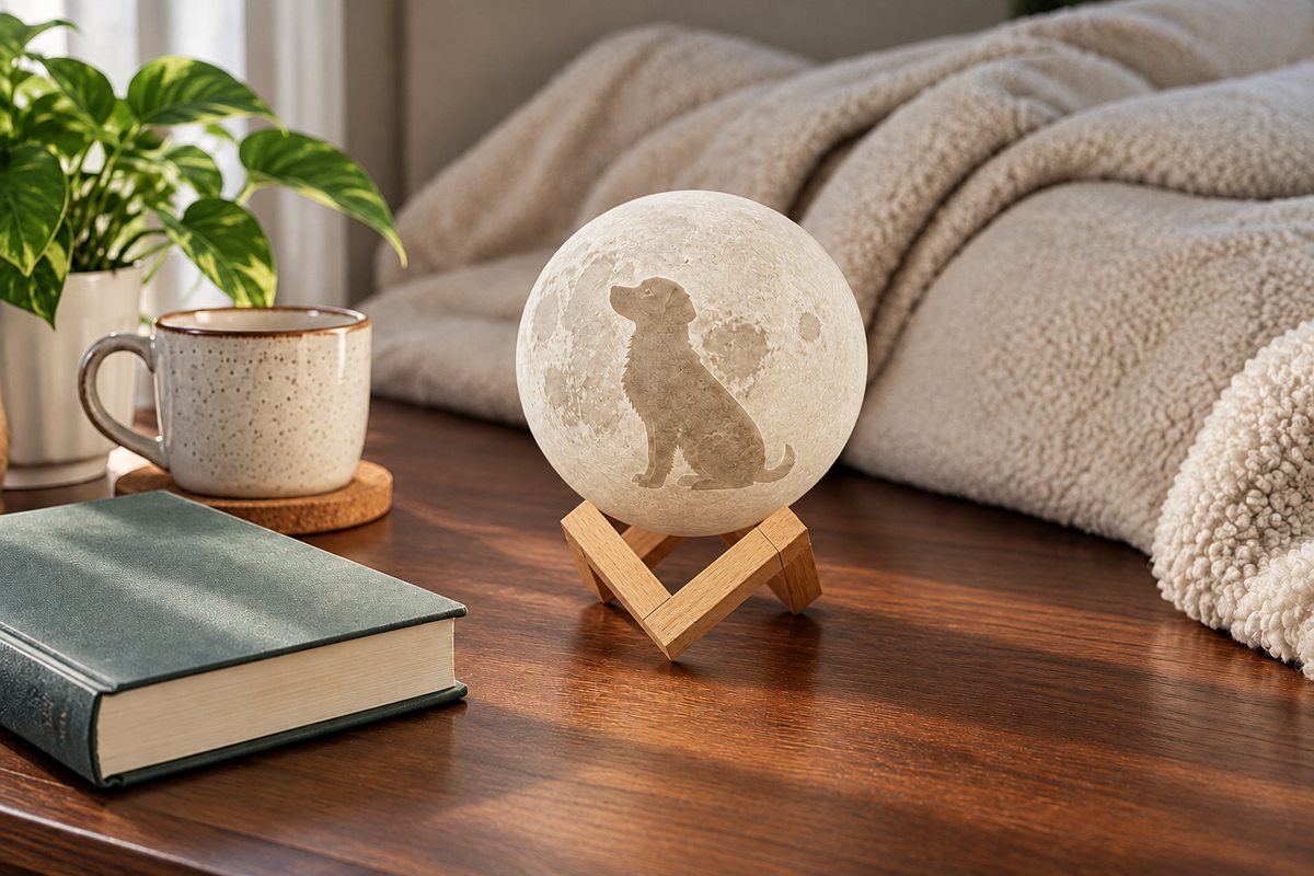 Photo Moon – Custom Photo Moon Lamp — same hero product in daylight, light off