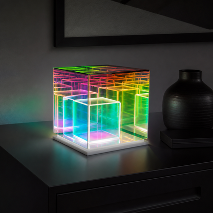 Hologram Prism – Decorative Acrylic Sculpture Lamp