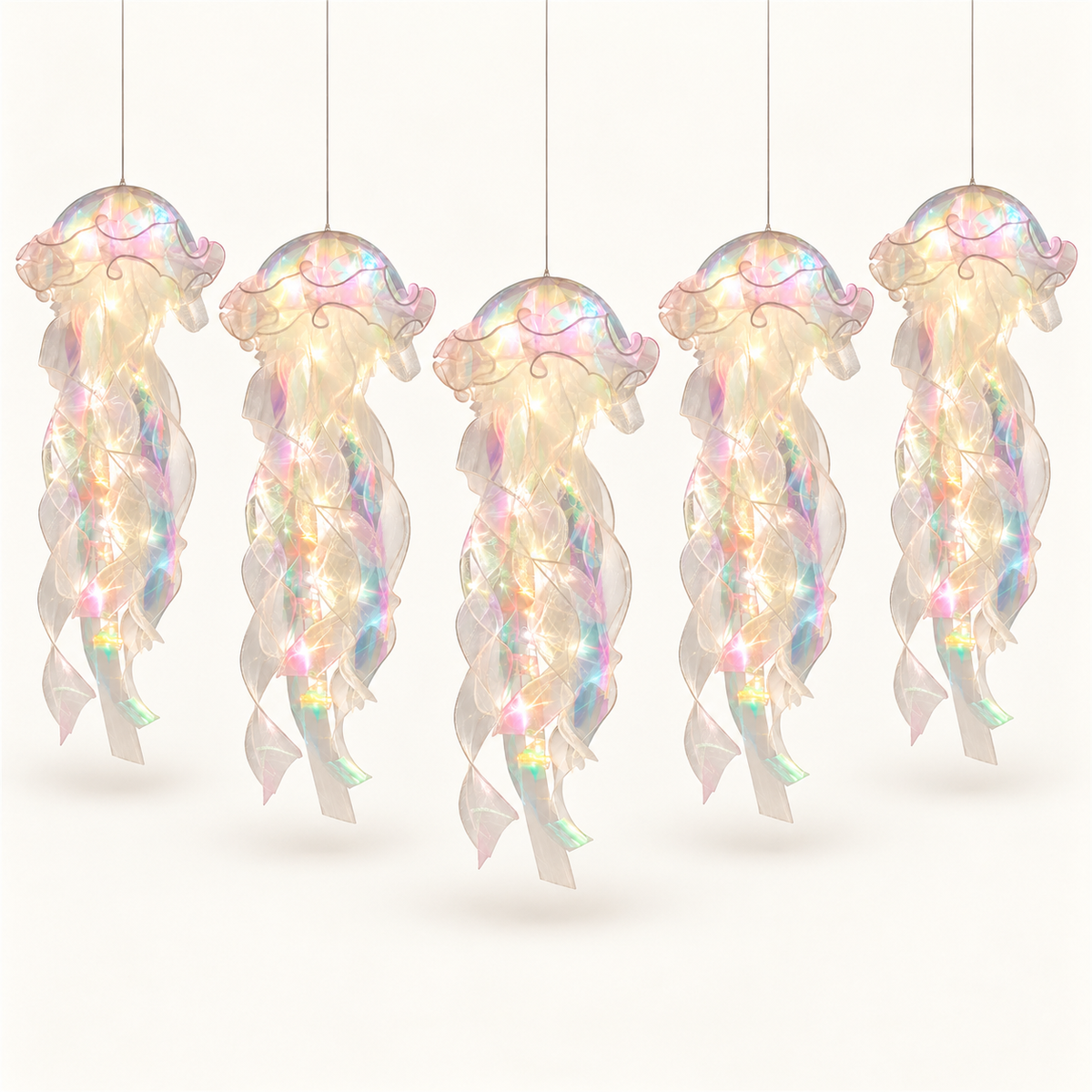 Jelly Lantern - White Set of 5 - complete set
