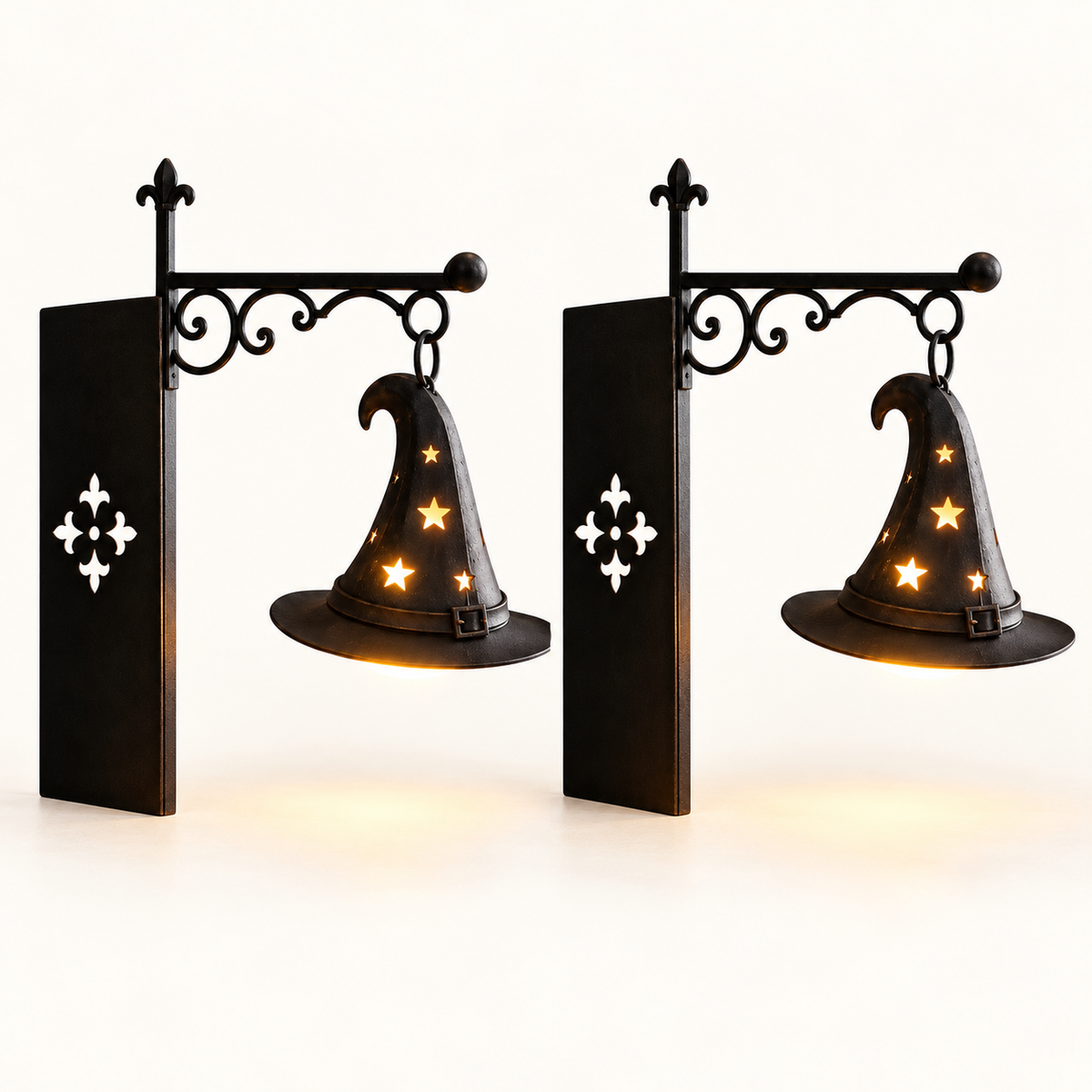 
Shelf Lantern - Set of 2 / Witch Hat - complete set neatly arranged