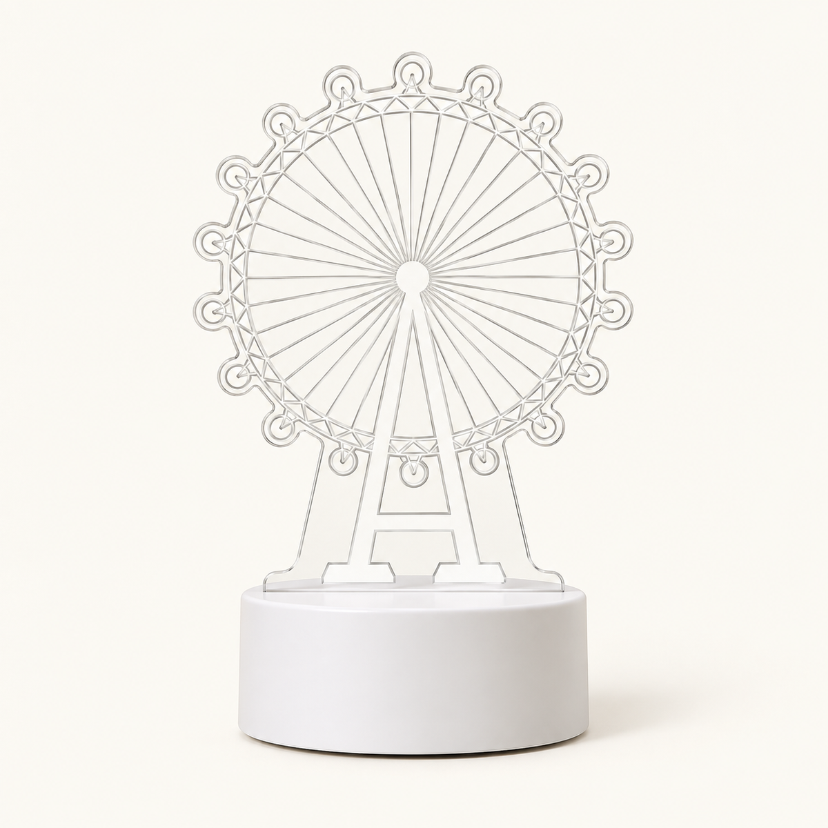 Little Glimmer – Acrylic 3D Illusion Night Lamp - Ferris Wheel variant