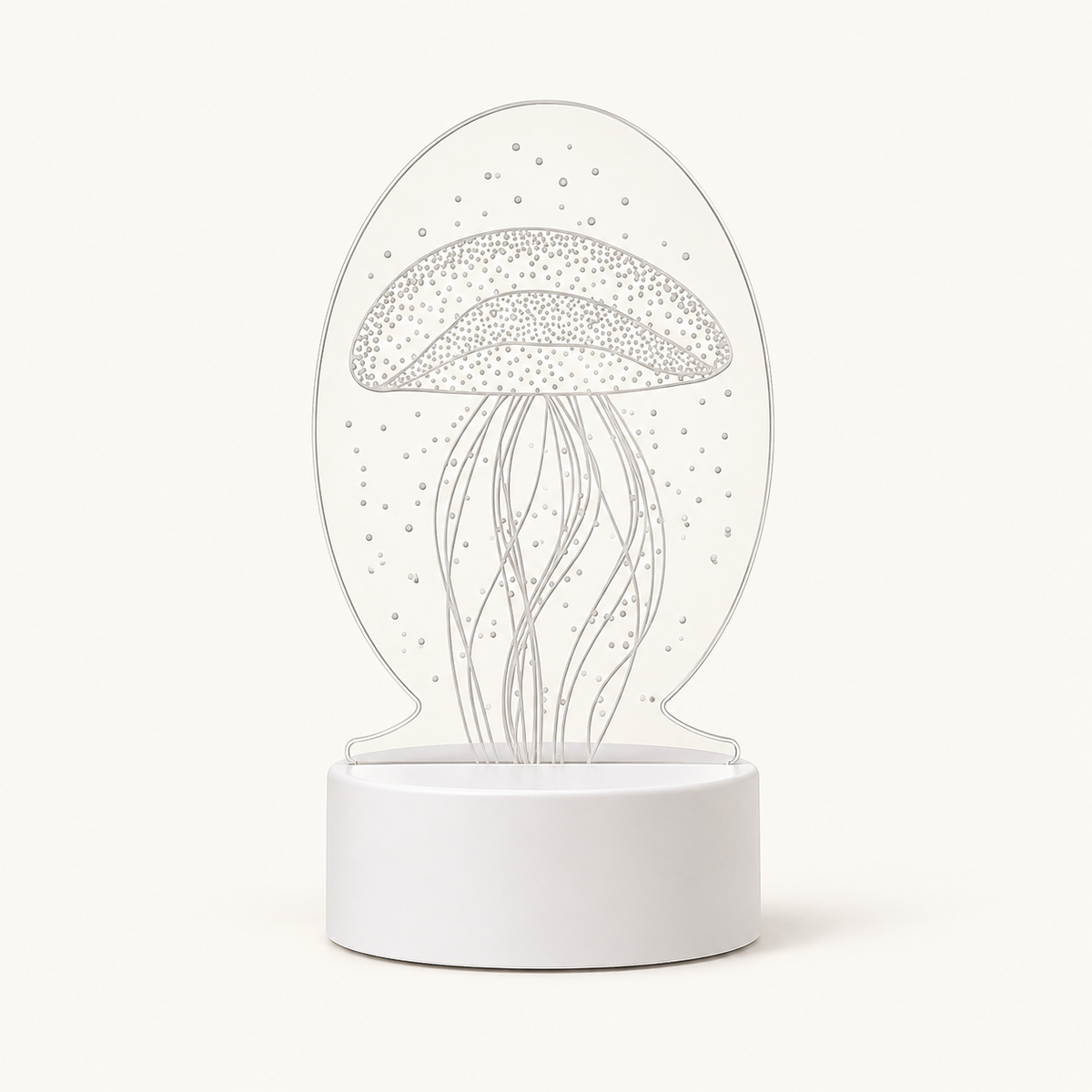 Little Glimmer – Acrylic 3D Illusion Night Lamp - Jellyfish variant