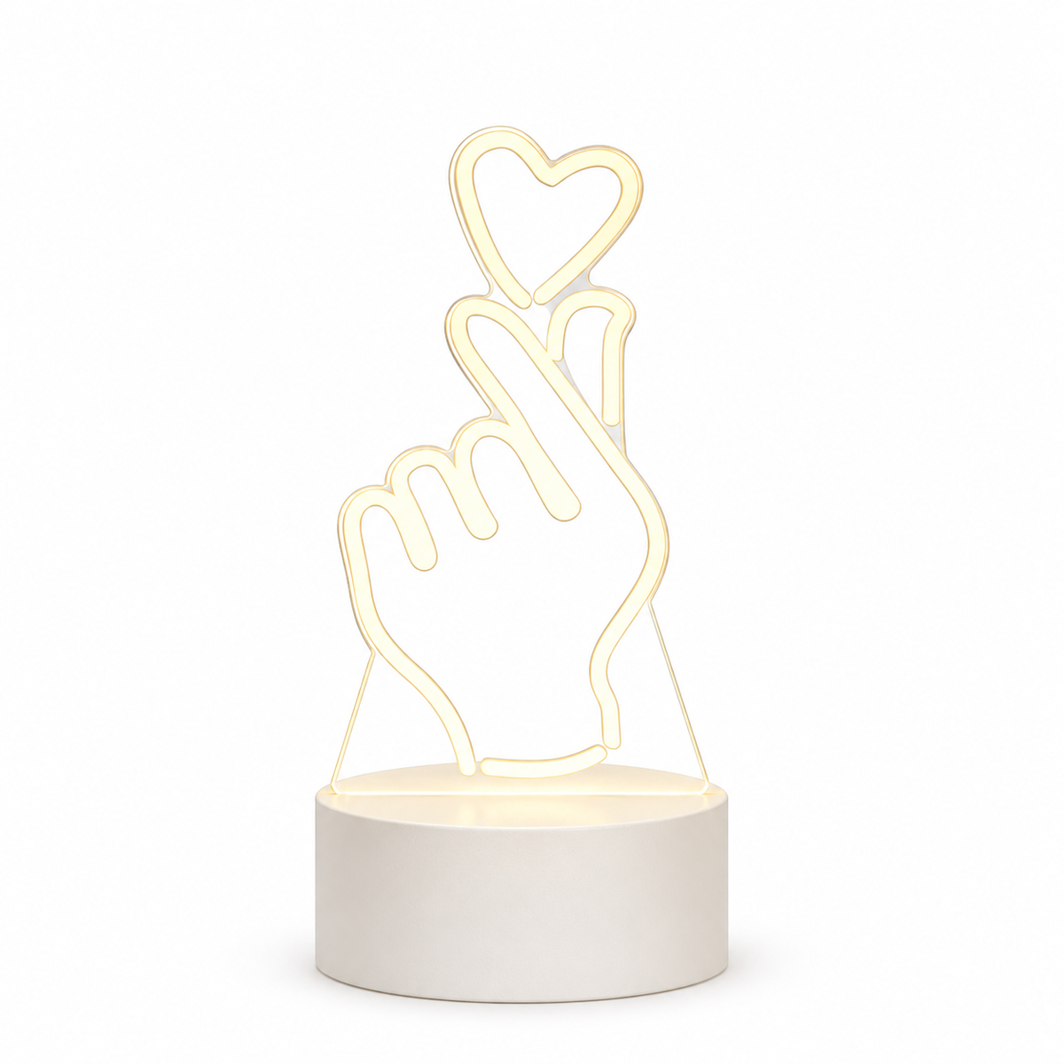 
Little Glimmer – Acrylic 3D Illusion Night Lamp - Heart variant