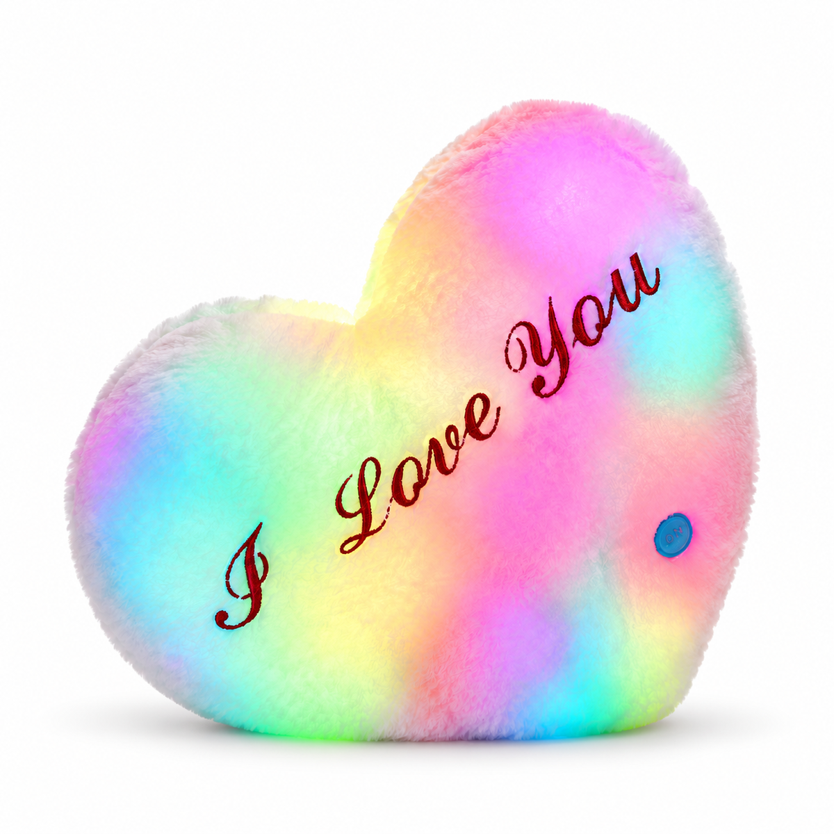 
ObiSweetheart – LED Light-Up Heart Pillow - Lilac variant
