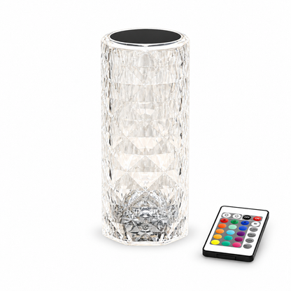 Crystal Rose – Rechargeable 16-Color Bedside Lamp