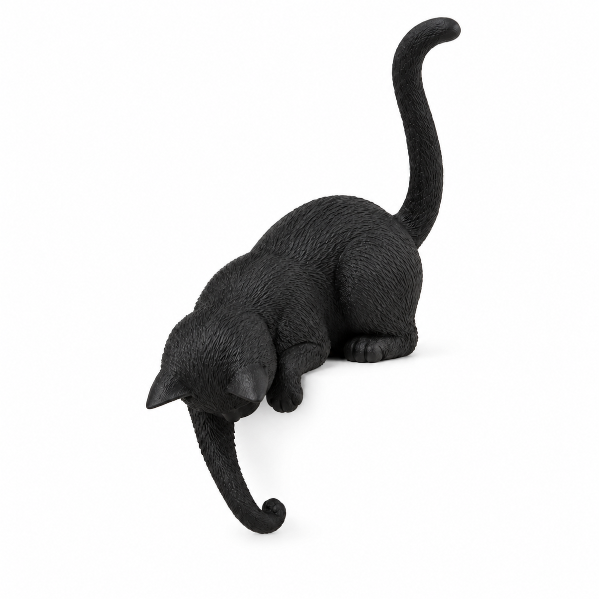 Lantern Cat – Cat Shelf Decor with Lantern Options - Black Cat · No Lantern variant