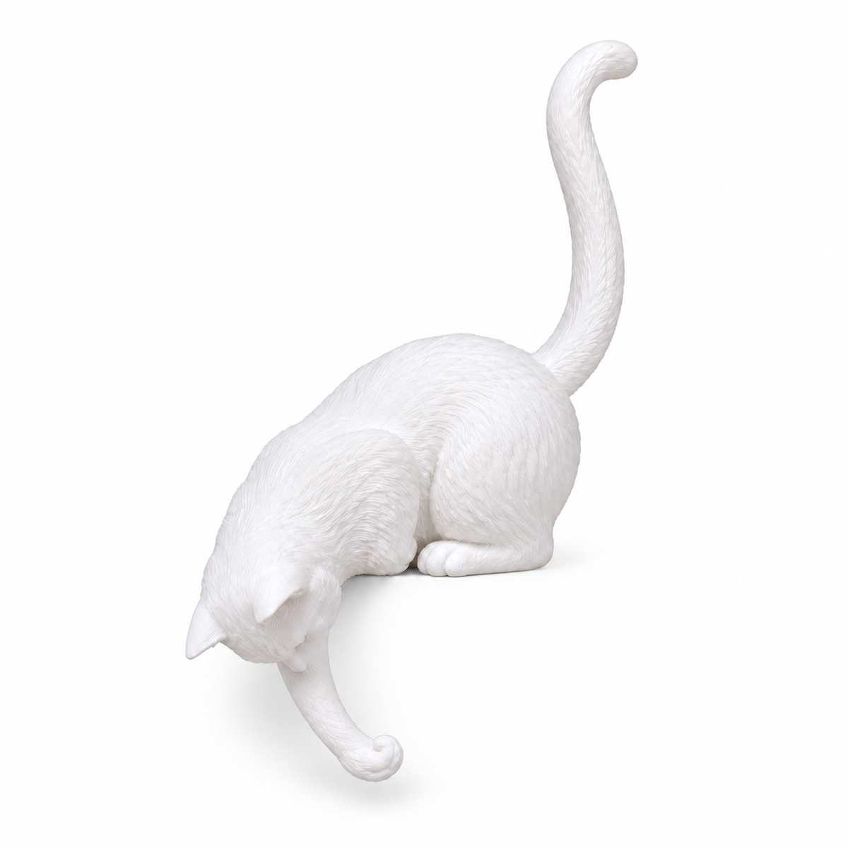 
Lantern Cat – Cat Shelf Decor with Lantern Options - White Cat · No Lantern variant