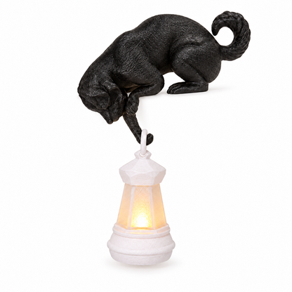Lantern Cat – Cat Shelf Decor with Lantern Options