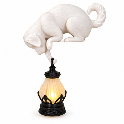 Lantern Cat – Cat Shelf Decor with Lantern Options
