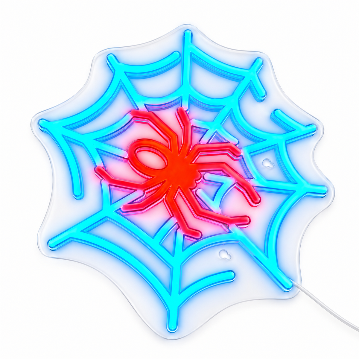 
Storm Neon – Neon Wall Art Lamp - Spider Web variant