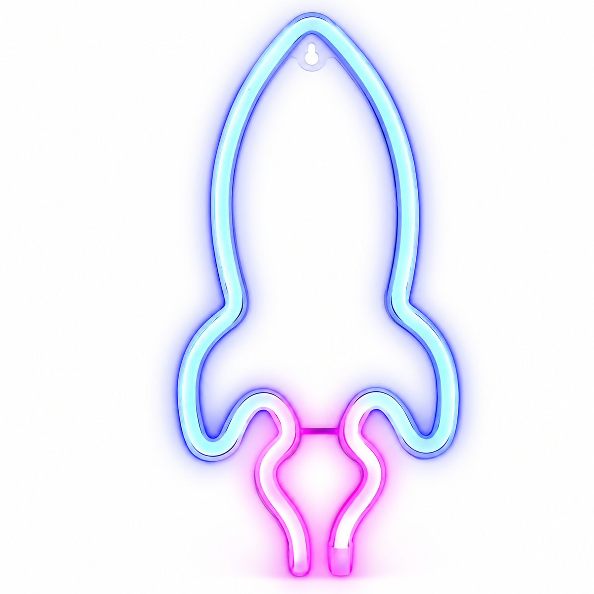 Storm Neon – Neon Wall Art Lamp - Rocket · Pink/Blue variant