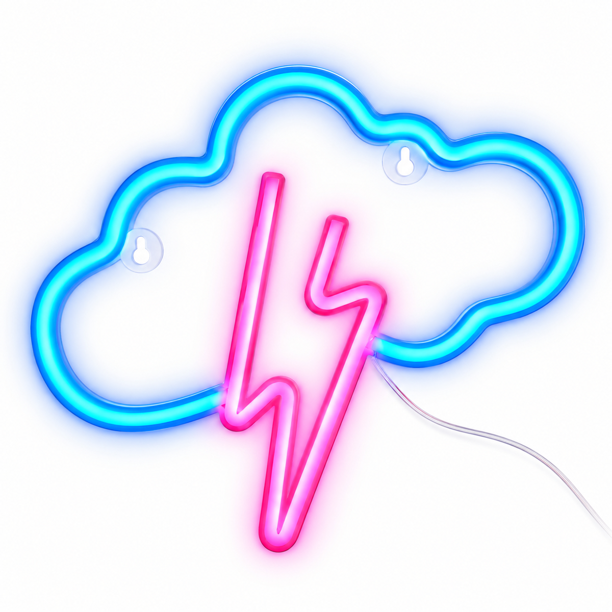 
Storm Neon – Neon Wall Art Lamp - Thunderstorm · Pink variant