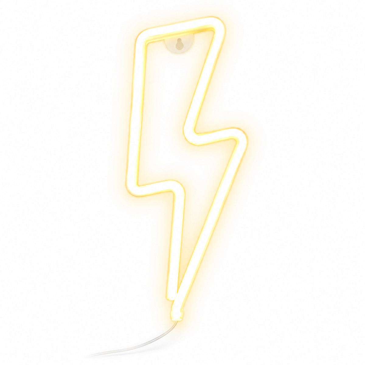 Storm Neon – Neon Wall Art Lamp - Lightning · White variant