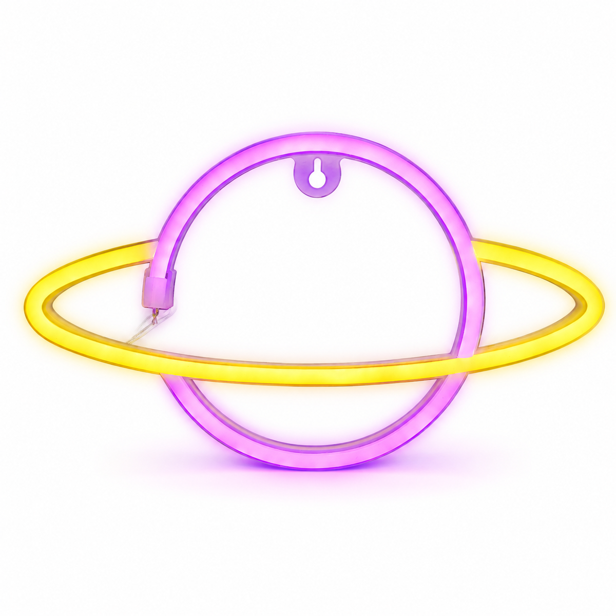 
Storm Neon – Neon Wall Art Lamp - Planet · Pink/Yellow variant