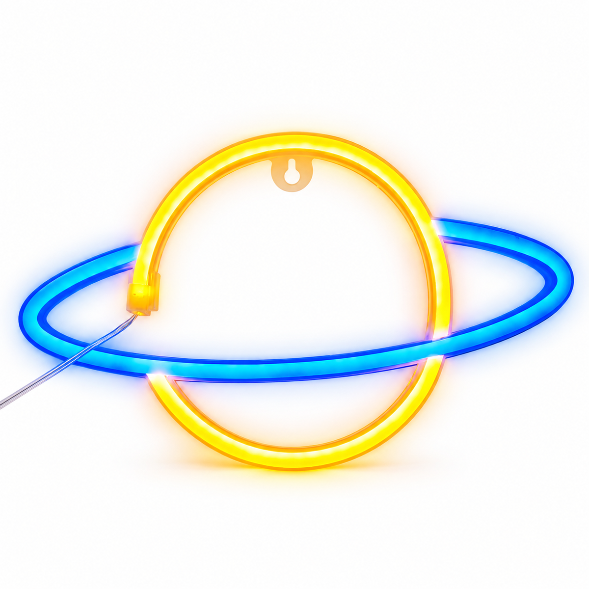 
Storm Neon – Neon Wall Art Lamp - Planet · Yellow/Blue variant