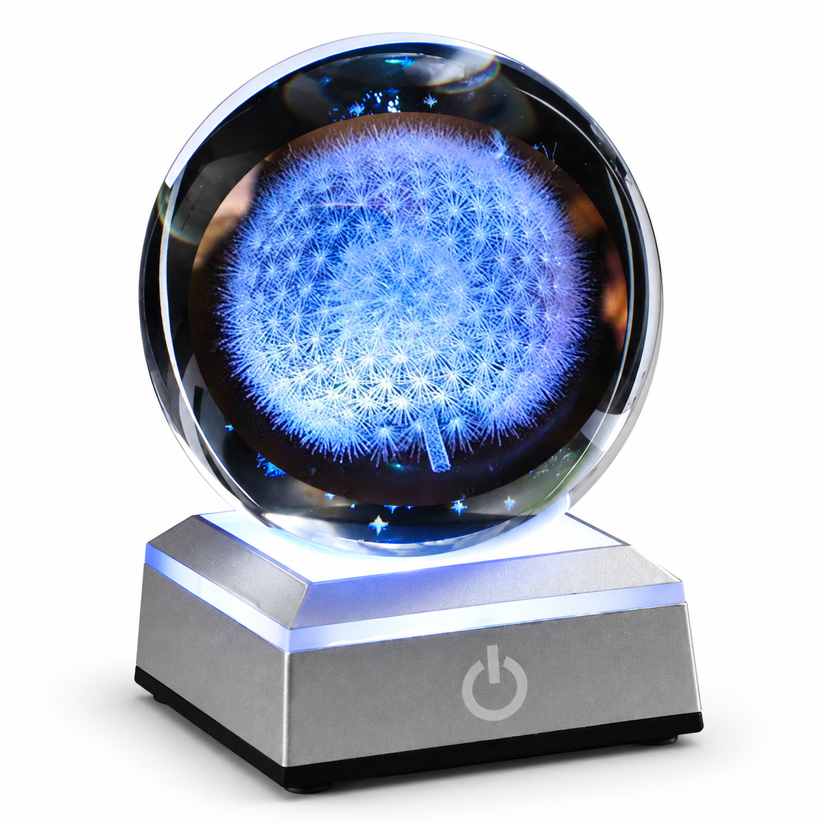 Crystal Globe – Glowing Crystal Ball Lamp - Dandelion variant