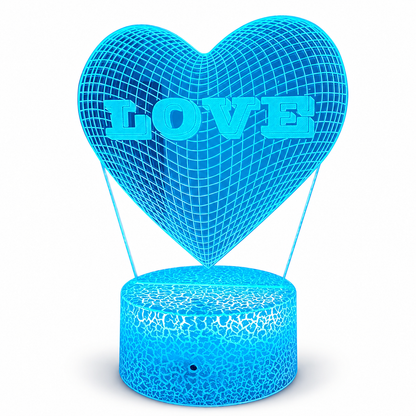 Love Struck – 3D Heart Table Lamp