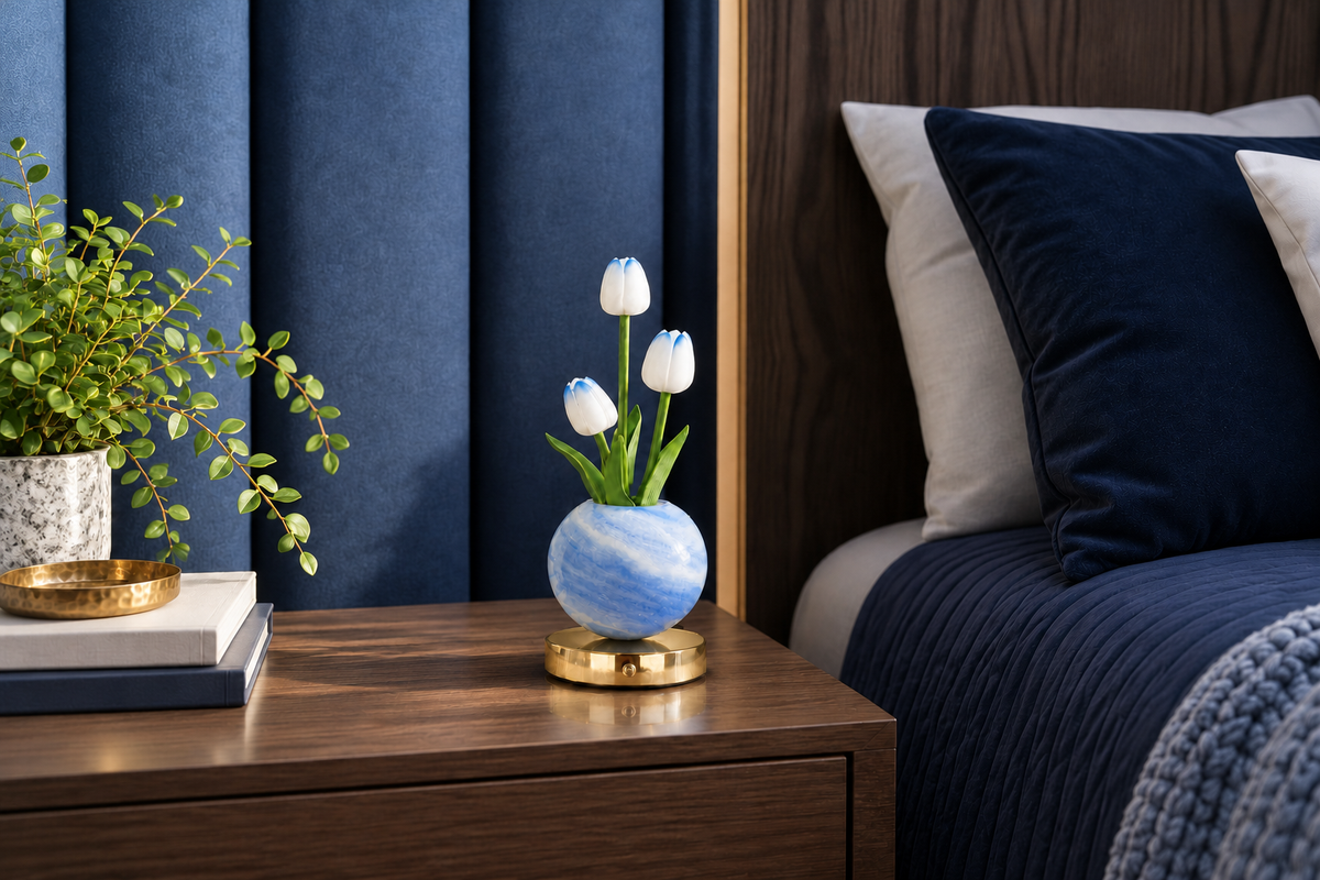 Tulip Bouquet – Rechargeable Tulip Lamp — same hero product in daylight, light off