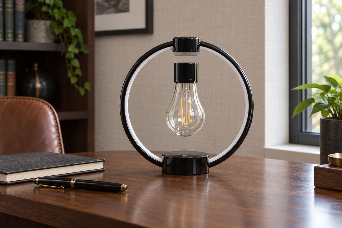 Floating Edison – Levitating LED Lamp with the light switched off