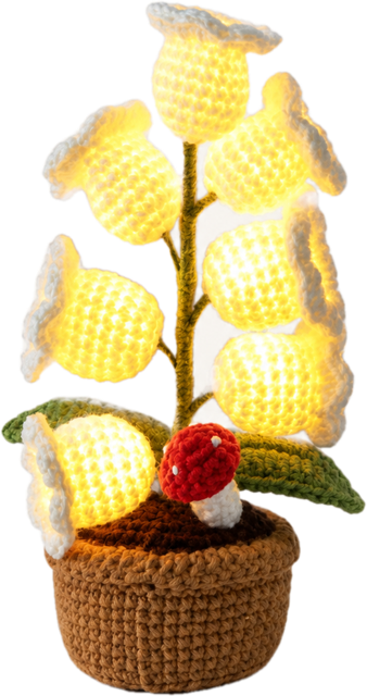 Crochet Bloom – Crochet Orchid Lamp