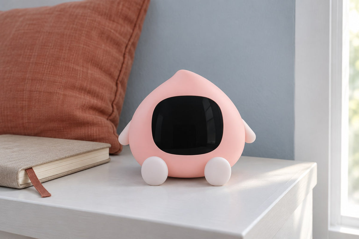 ObiPeachy – Night Lamp & Sleep Trainer Clock with the light switched off