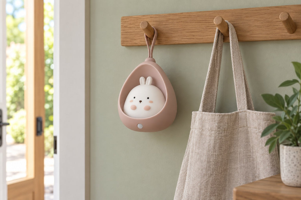 ObiKitty – Cat and Rabbit Sensor Night Lamp with the light switched off