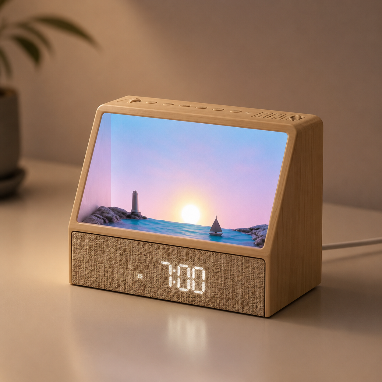 DawnGlow Sunrise Wake-Up Lamp