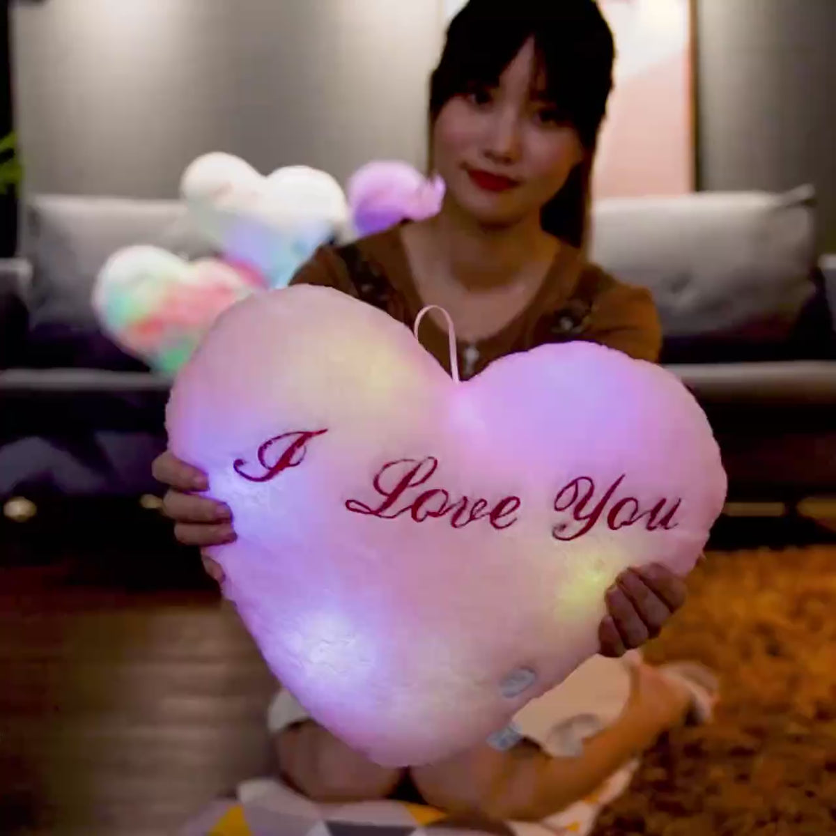 
ObiSweetheart – LED Light-Up Heart Pillow