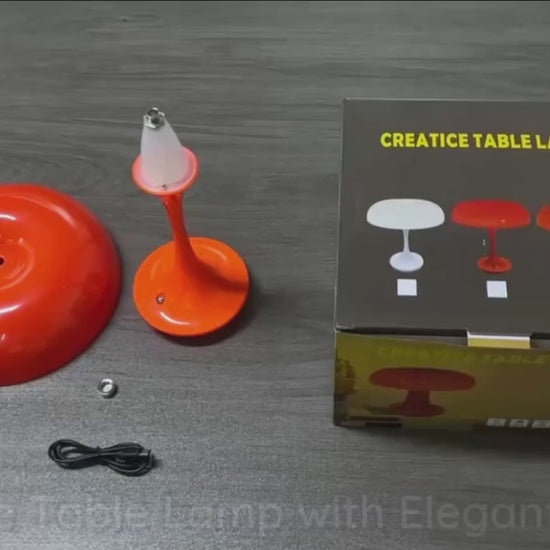 Tangerine Dream – Dimmable USB Mushroom Table Lamp