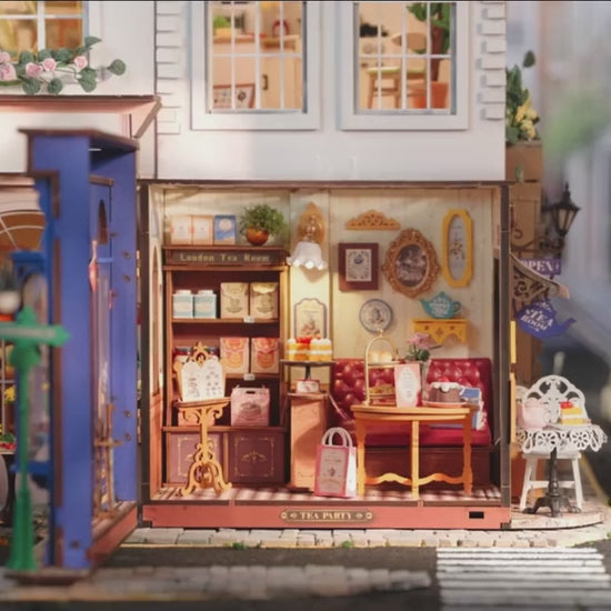 Tea Room – DIY Miniature Tea House Kit with Lights