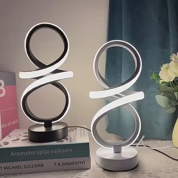 
Infinity Swirl – Spiral LED Table Lamp