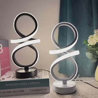 Infinity Swirl – Spiral LED Table Lamp