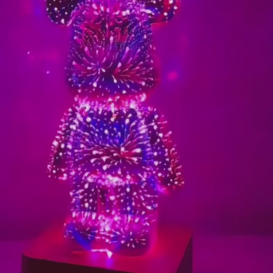 ObiSparkbear – Crystal Bear & Heart Lamp