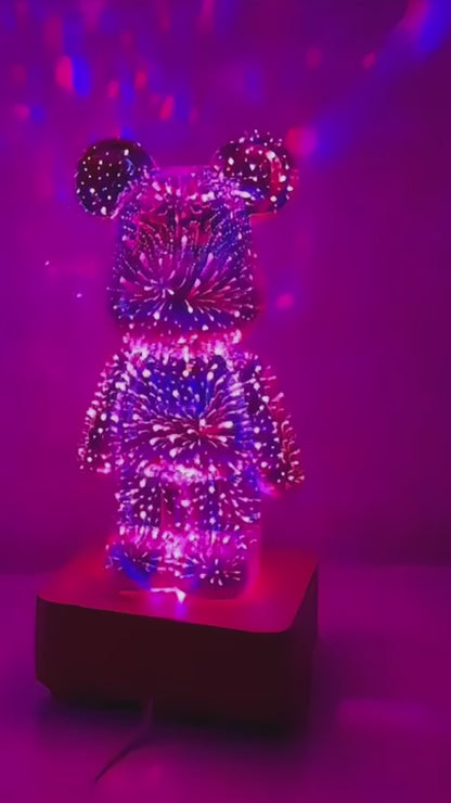 ObiSparkbear – Crystal Bear & Heart Lamp