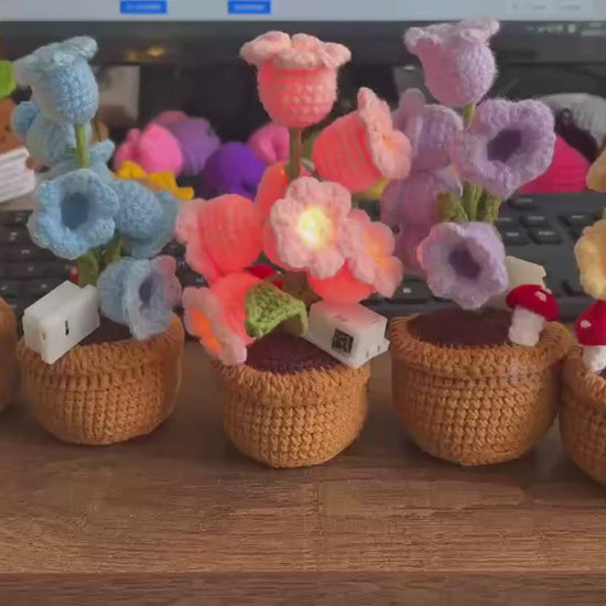 Crochet Bloom – Crochet Orchid Lamp