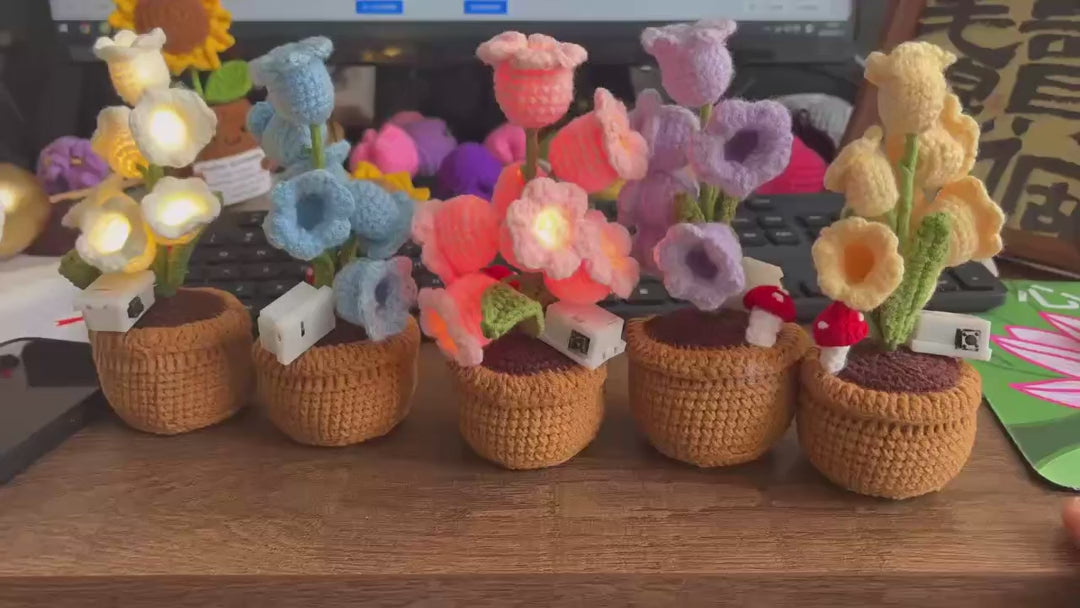 
Crochet Bloom – Crochet Orchid Lamp