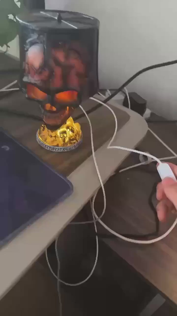 
Cracked Skull – Resin Skull Lamp